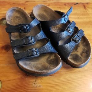 BIRKENSTOCK Black Florida Sandals